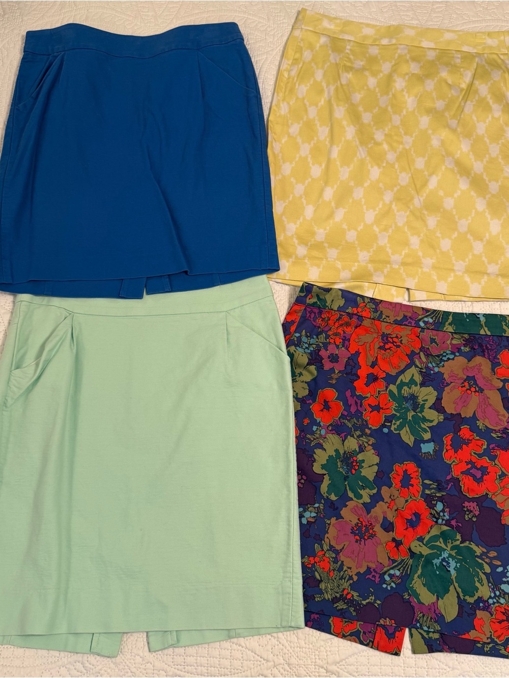 J.Crew Women's Size 8 Pencil Skirt Lot 17 Skirts HTF Patterns Plaid Floral Ikat - Picture 3 of 9